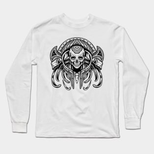 Gothic Shaman (black lines) Long Sleeve T-Shirt